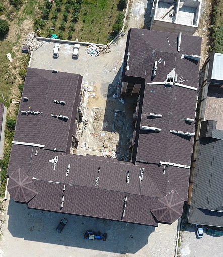 Гибкая черепица, серия EUROPA, коллекция КАРАТ, цвет Коричневый - 3