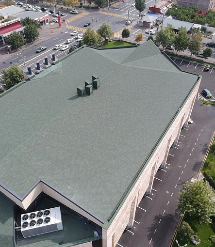 Гибкая черепица, серия STANDARD, коллекция КОЛЬЧУГА, цвет Зеленый - 2