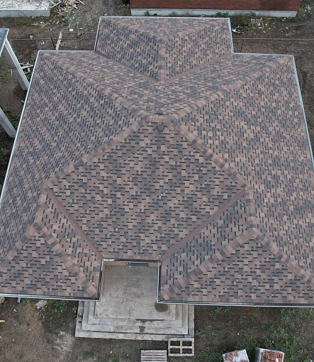 Гибкая черепица, серия PREMIUM, коллекция ГЕНУЯ, цвет Кофе - 2