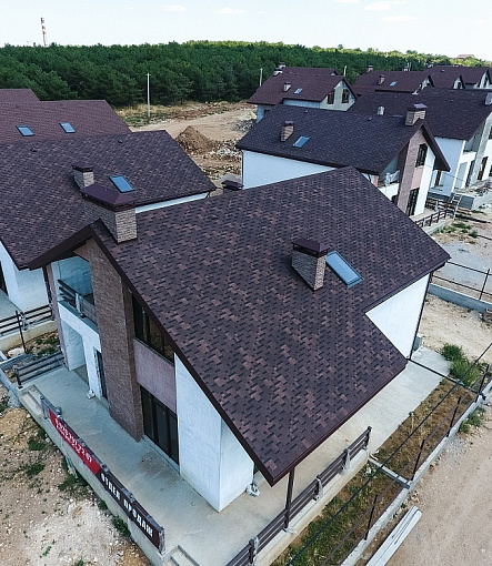 Гибкая черепица, серия STANDARD, коллекция ТЕТРИС, цвет Коричневый - 3