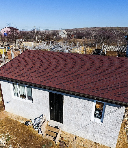 Гибкая черепица, серия STANDARD, коллекция ТЕТРИС, цвет Красный - 4