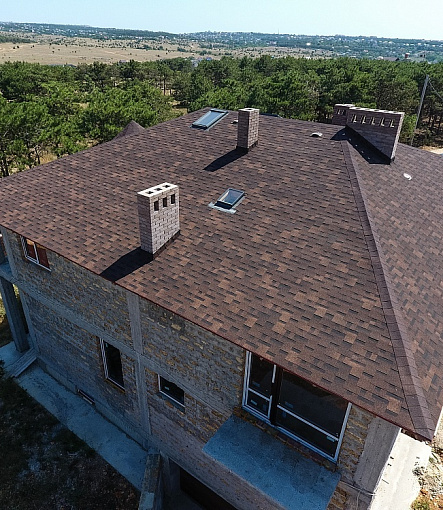 Гибкая черепица, серия STANDARD, коллекция ТЕТРИС, цвет Коричневый - 3