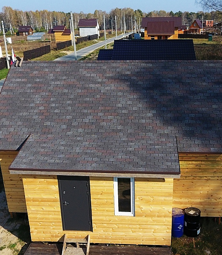 Гибкая черепица, серия PREMIUM, коллекция ЦЮРИХ, цвет Изюм - 2