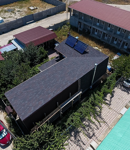 Гибкая черепица, серия PREMIUM, коллекция ЖЕНЕВА, цвет Изюм - 2