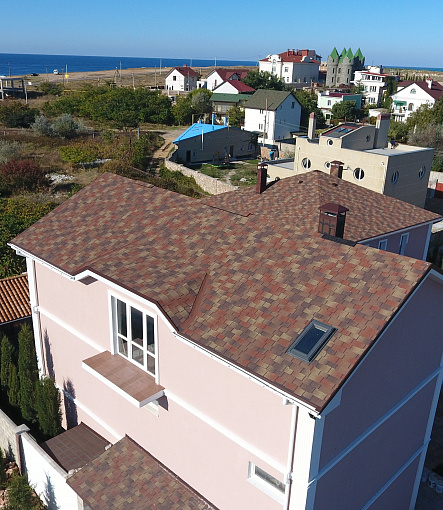 Гибкая черепица, серия PREMIUM, коллекция ГЕНУЯ, цвет Мускат - 6