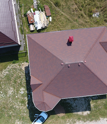 Гибкая черепица, серия PREMIUM, коллекция ЦЮРИХ, цвет Чили - 5