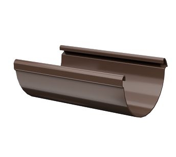 Жёлоб водосточный 1,5 м Люкс (Lux) Шоколад